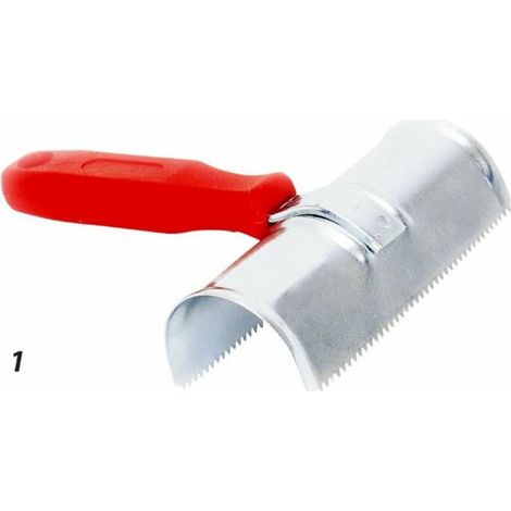 Étrille métallique semi-ronde