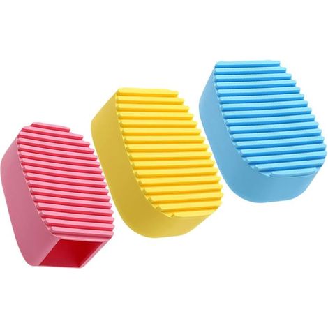 Lot de 3 mini planches à laver portables pour le voyage, brosses de nettoyage à main et accessoires de nettoyage pour la maison, les voyages et l'extérieur. (1/5)