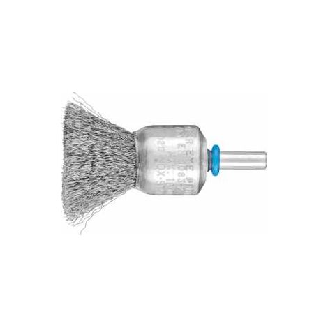 PFERD TOOLS Pinselbürste ungezopft PBU Ø20mm Schaft-Ø6 mm Edelstahl-Draht-Ø0,15 10 Stk (1/4)