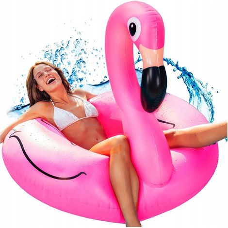 Schwimmbecken 120 cm – Flamingo Großes Becken und Wasserschwimmer (1/5)