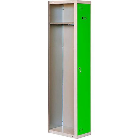 Simonrack Moderner Garderobenständer grau und grün 1800x500x500 mm
