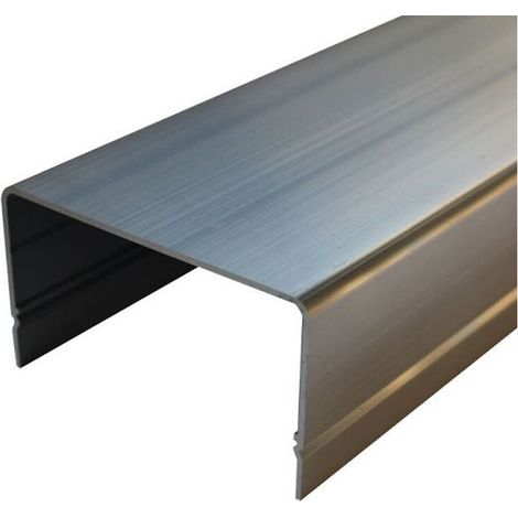 – Carter d'habillage SLID'UP WINEO en aluminium brut recoupable – Longueur 800 mm – Pour motorisation – Dimensions 800 x 87 x 48,5 mm (1/3)