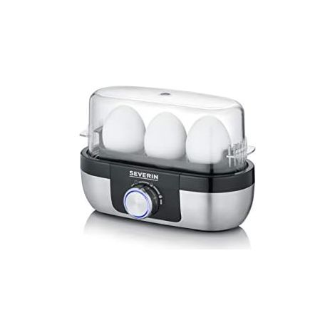 Severin EK 3163 hervidor de huevos negro acero inoxidable