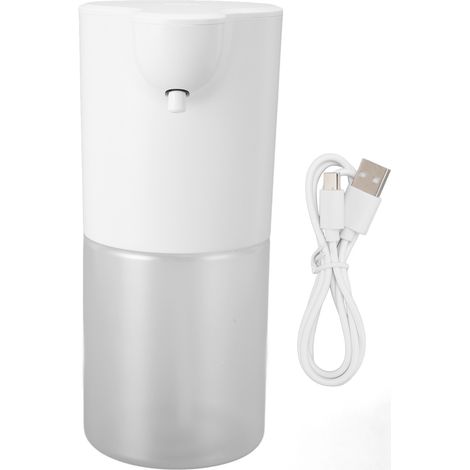 Intelligenter, wiederaufladbarer, berührungsloser Seifenspender mit Infrarotsensor für Büro/Hotel, Schaumseifenversion, 350 ml, schwarzes ABS-Gehäuse (1/5)