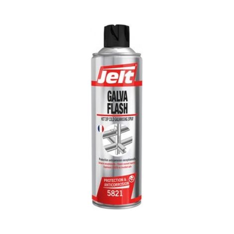 Bombe galva flash 5821 – Antirouille et primaire pour métal – Protection anticorrosion ultra-brillante – Excellente tenue à la corrosion – Jelt (1/4)