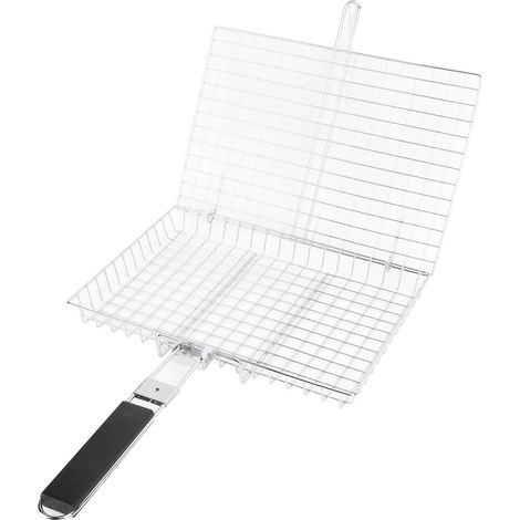 Foldable and Portable Grilling Basket, Grilling Stand for Fish, Vegetables, Shrimp, Kitchen Accessories A (1/5)