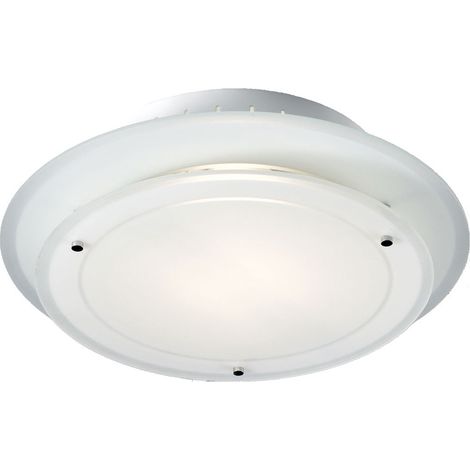 Decken Lampe Leuchte Licht Metall Glas Beleuchtung rund Cassis 40126