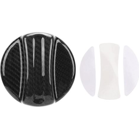Couvercle de bouchon de remplissage de réservoir de carburant en Fiber de carbone, garniture légère et solide, Structure élégante pour G30 F10 F30 M3 M4 noir (1/5)