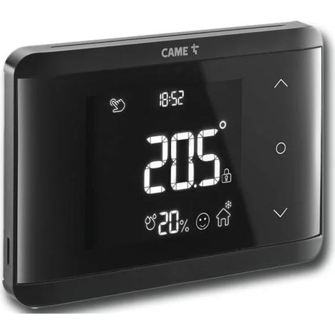came bpt chronothermostat numérique à encastrer noir 230v th/650 bk 845aa-0170 (1/3)