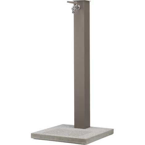 Fontana da Giardino con Rubinetto e Base in Cemento Belfer 42/QBM Tortora