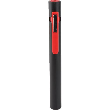 Lampe torche LED COB rechargeable, stylo-lampe avec clip magnétique pivotant, rouge (1/5)