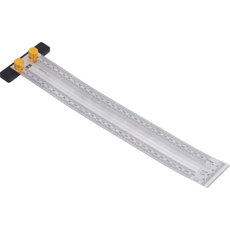 Markierungsskala Exquisites, präzises, tragbares, praktisches, robustes, langlebiges, multifunktionales T-förmiges Lochlineal (300 mm) (1/5)