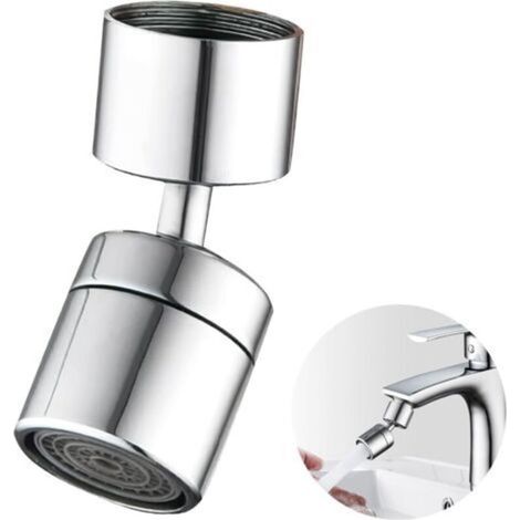 Aérateur de Robinet 360° Pivotant Extenseur de Robinet, Embout Robinet Cuisine, Economiseur d'eau pour Robinets avec Buse à Filetage M22 (1/5)