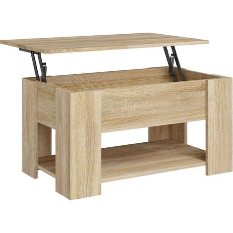 Couchtisch Sonoma-Eiche 79x49x41 cm Holzwerkstoff vidaXL (1/5)