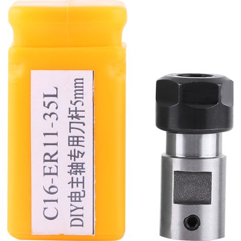 ER11A 5mm CNC Milling Motor Spindle Shaft Collet Chuck Extension Rod Holder Toolholder