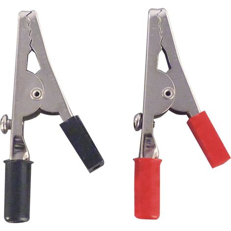 Krokodilklemmen Blech - 5 rote, 5 schwarze - SODISTART - 04128