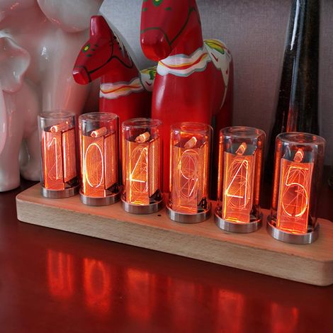 Horloge LED, tube numérique,multiple, calendrier, à monter soi-même, affichage de photos personnalisés, 20 modes, USB type C, pour amoureux, ami, à Noël, à un anniversaire (1/5)