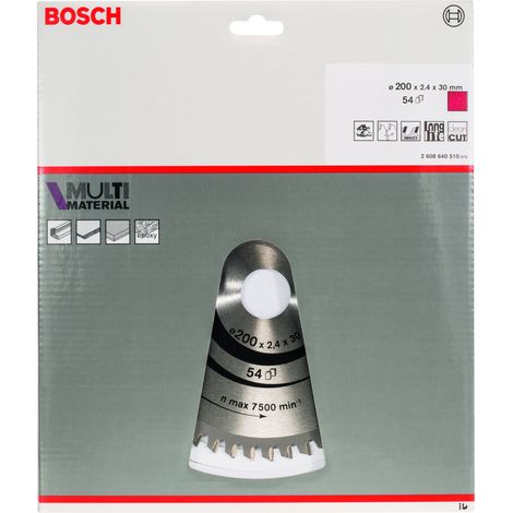 Kreissägeblatt MM MU H 200x30-54  BOSCH 2608640510