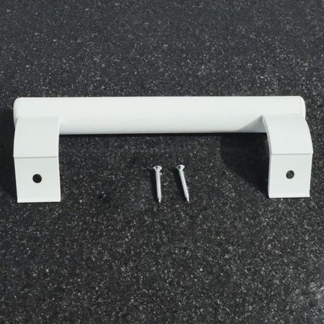 Poignée de porte coulissante en alliage d'aluminium 200 mm poignée en métal moderne (blanc) (1/5)