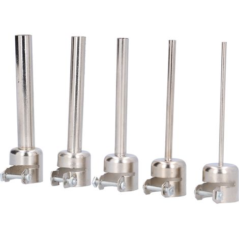 5 Pièces Buse Pistolet Air Chaud Allongée Droite 850 Station Soudure Dessoudage BGA Accessoire (1/5)