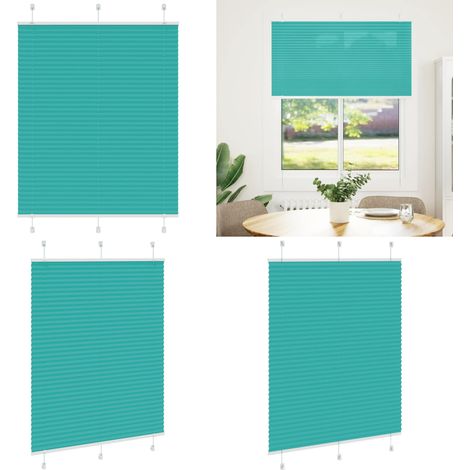 vidaXL Plissee Petrolgrün 110x100 cm Stoffbreite 109,4 cm Polyester (1/5)