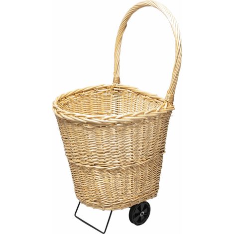 Carrello porta legna in vimini WERKA PRO (1/4)