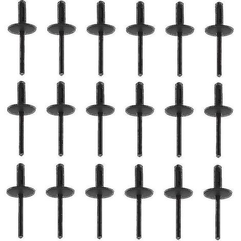 Set 100 nituri plastic, compatibil BMW, negru, 6mm (1/3)