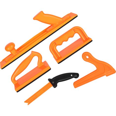Lot de 5 gabarits poussoir en ABS pour menuiserie sécurité scies radiales et boudeuses (1/5)