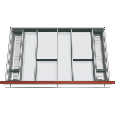 Blum Orga-Besteckeinsatz Facheinteilungs-Set KB 900mm, NL 550mm, grau