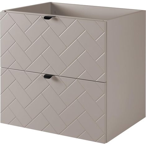 Mobile da bagno, Cashmere, 60 x 57 x 46 cm, Maniglie Nere (1/5)
