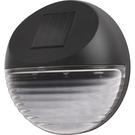Applique solaire LED 6000K détecteur IP44 noire Wall (1/5)