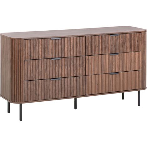 6 Drawer Chest BRADLEY Dark Brown (1/5)