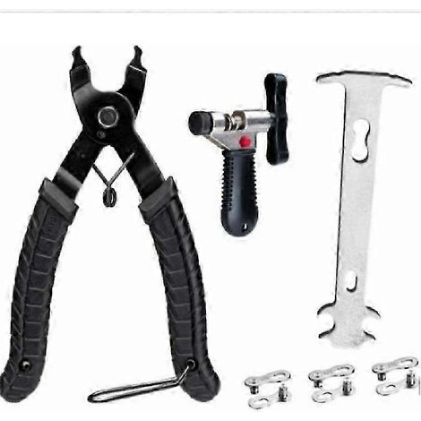 Pince antivol de chaîne + outil de rivetage de chaîne de vélo + 3 paires de clés pour vélo perdu (1/2)