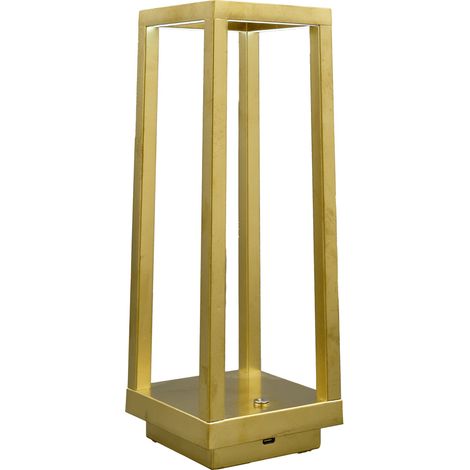 L'Arcolaio Lampada Touch Lanterna 100 x 285 Mm Gold