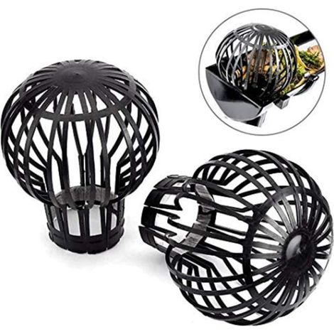Lot de 4 - Protections De Gouttière Flexibles En Plastique - Garde Les Gouttières Non Obstruées Par Des Feuilles - De La Mousse - De La Boue (1/5)