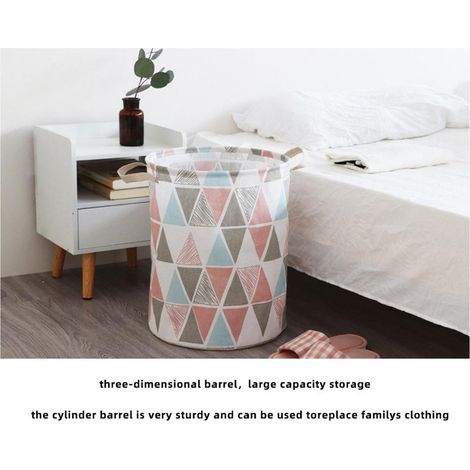 Corbeille à linge folding storage basket Corbeille de rangement pour vêtements textiles jouets produits pour bébés et animaux imperméable 33x42cm (1/5)