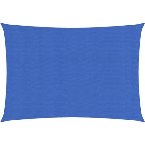 Voile d'ombrage 160 g-m² Bleu 2x3,5 m PEHD (1/5)