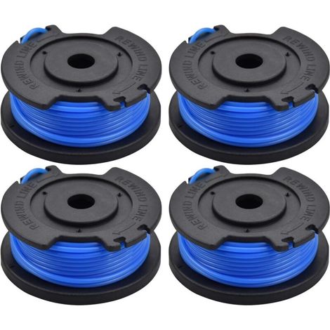 Lot de 4 bobines de rechange pour débroussailleuse Ryobi One+ AC14RL3A, OLT1832 RAC124, 18 V, 24 V, 40 V (1/5)