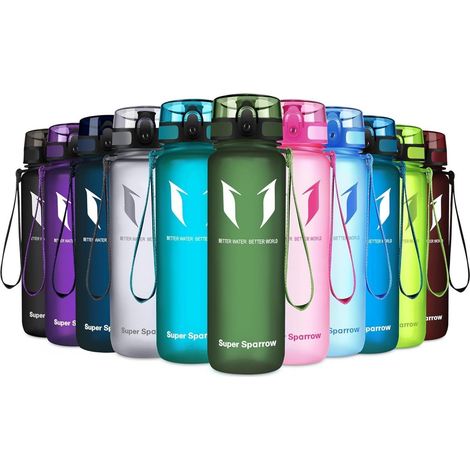 Trinkflasche Tritan BPAfrei Sportflasche Fahrrad Outdoor 500 ml Salbei (1/5)