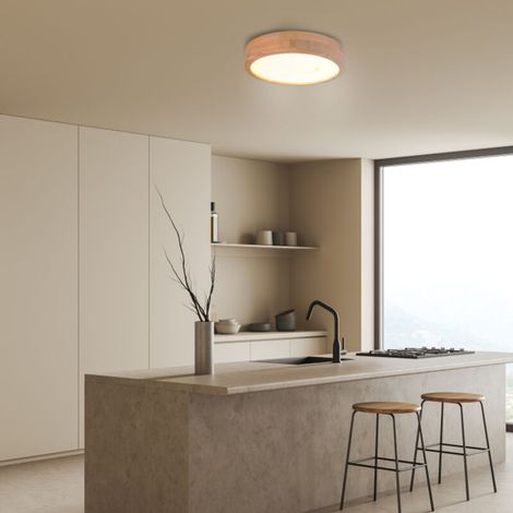Plafonnier LED 6000K Lampe Moderne 20cm pour Salle de Bain Couloir Escalier - Lumière Blanc Froid (1/5)
