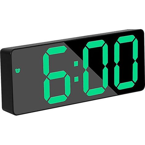 Réveil numérique, horloge de chevet numérique LED à piles avec fonction snooze et luminosité réglable, États-Unis (1/5)