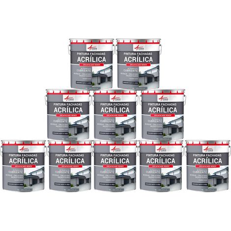 Pintura acrílica para exteriores, impermeable y duradera para fachadas exteriores - ARCAFAÇADE RENOV