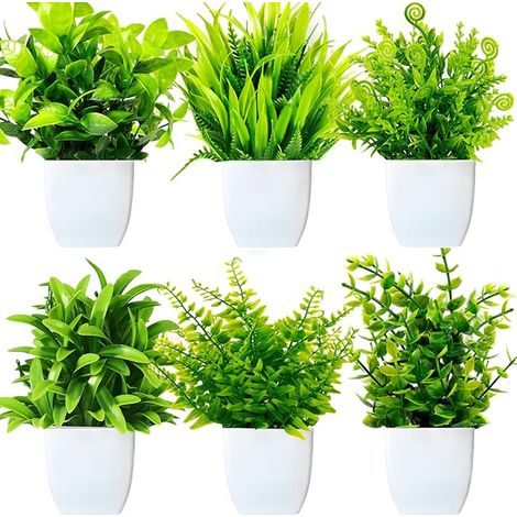 Plantes Artificielles Plastique Plantes Interieur Plante Artificielle Maison Salle de Bain Bureau Table Décoration (1/5)