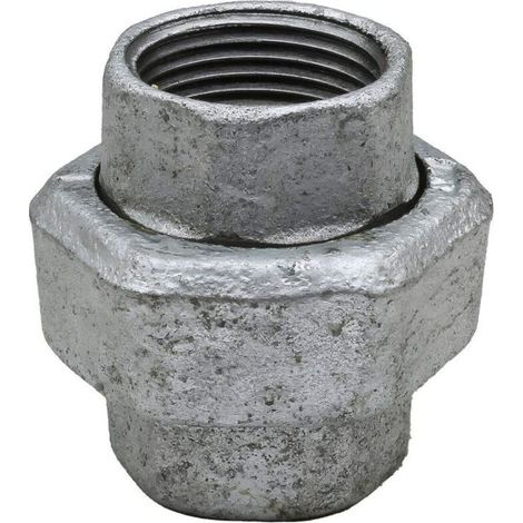 Union Femelle-Femelle - Acier Galvanisé - Pour Raccordement Démontable de Filetages Mâles - 1''1/4 (33/42)