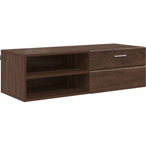 Armario de Madera con cajón Roble Marrón 100,5 x 39 x 30 cm vidaXL