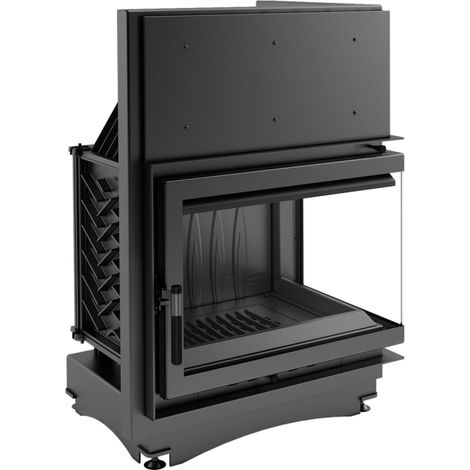 Inserto para chimenea ZUZIA cristal en el lado derecho 15 kw (1/2)