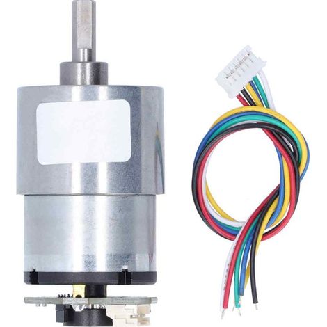 Motorino riduttore JGB37-520, micromotore elettrico CC con encoder, 12 V CC, 960 giri/minuto (1/5)