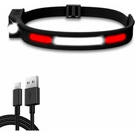 ZVD-Headlamps Rechargeable Waterproof and 5 Modes Halolight 350 Lumens, Headlamp Running, Children, Camping, Cycling, Fishing Bright LED Headlight (1/4)