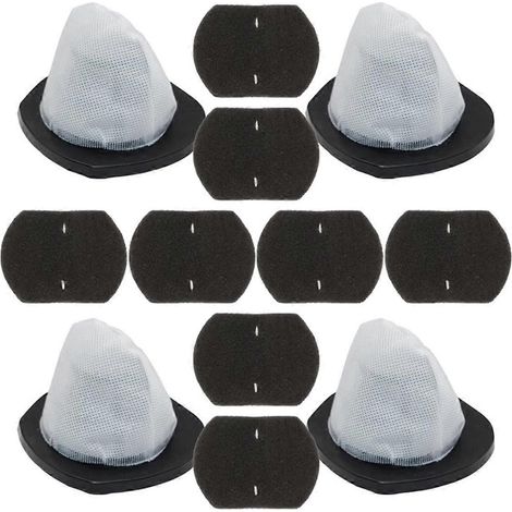Lot de 12 filtres HEPA et coton filtrant pour accessoires d'aspirateur (1/5)
