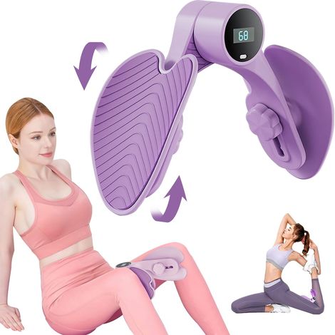 Hip Trainer Exerciseur, Entraîneur de Muscle Pelvien, Entraîneur de Cuisse avec Compteur & Réglage de la Résistance, Appareil Musculation pour Jambes et de Fesses (1/5)